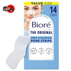 Biore Deep Cleansing Pore Strips 14 Count Blackhead Remover For Nose Oily Skin New. Price: $12.75.