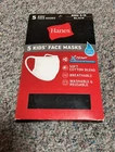 Hanes Kids' Face Masks KANP05 Wicking Cotton - Black (5 Pack) New. Price: $7.99.