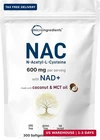 Micro Ingredients Nac Supplement 600MG With Nad+ & Coconut Oil, 300 Softgels 2 New. Price: $39.05.