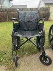 Medline Manual Wheelchair Black Foldable Locks Steel Adult 18IN New. Price: $149.99.