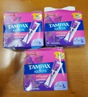 3 Boxes Of 28: Tampax Radiant Tampons *light* Unscented Damg - W6A New. Price: $18.99.