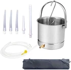 Stainless Steel Enema Kit 2 Quart Capacity Bucket 5FT Silicone Hose Detox New. Price: $25.00.
