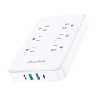 Innovative Power Strip, Cord Removable Design, Huntkey 6 Outlet, White New. Price: $29.57.