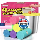 T.foring 150 Count 4 Gallon Small Trash Bags - Colored Bathroom Garbage Uns New. Price: $23.66.