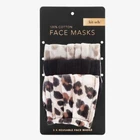 Kitsch Set Of 3 Leopard Print And Black 100% Cotton Face Masks Reusable Ppe New. Price: $14.00.