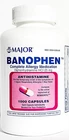 Major Banophen Benadryl Diphenhydramine 25MG Capsules 1000CT Exp Date 6-2027 New. Price: $24.99.