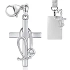 Nexolia Silver Cross With Stethoscope Charm Badge Buddy Medical New. Price: $16.77.