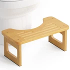 Amazerbath Bamboo Toilet Stool, Squat 6.8 Inch (non-foldable), Natural Color New. Price: $26.99.