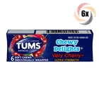 6X Packs Tums Chewy Delights Very Cherry Ultra Strength Soft Chews Per New. Price: $25.60.