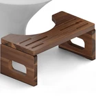 Bluewest Foldable Poop Stool, Acacia Wood 16.9''L X 8.7''W 7.1''H, Walnut New. Price: $49.00.
