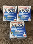 Pepcid Maximum Strength Acid Reducer Icy Cool Mint 80 Tabs Total Exp. 02/27+ New. Price: $26.90.