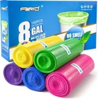 Forid 8 Gallon Trash Bags Multi Colored - Extra Thick Garbage Colorful New. Price: $30.99.