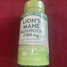 Natures Truth Lions Mane Mushroom Supplement 2100MG Extract 50 Capsules New. Price: $11.00.