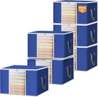 4-8 Pack Clothes Storage Bags, 24 Gallon Containers With Reinforced New. Price: $21.98.
