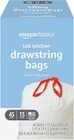 New 13-GALLON Tall Kitchen Drawstring Trash Bags 45-COUNT Fast Shipping. Price: $16.94.