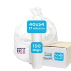 Large Garbage 55-60 Gallon Capacity, Heavy Duty, High Density, Tear Res... New. Price: $49.65.
