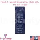 Sch & Handel 50% Silver N!trate Sticks Rigid 115MM Podiatry Materials 10PCS New. Price: $97.00.
