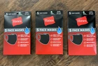 Hanes Face Masks 100% Cotton Washable Reusable Black 3 Pack (15 Pc) New. Price: $13.99.