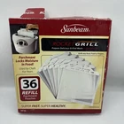 Sunbeam RP36 Rocket Grill Refill Parchment Pouches Pack Bag New. Price: $30.00.