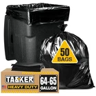 Tasker 64 Gallon Trash Bags Heavy Duty (value-pack 50 W/ties) ... New. Price: $52.51.