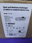 Sunset RES027 Heat Moisture Exchangers Case Of 30 Sealed New 2029 Date Free S/h. Price: $39.99.