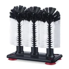 1 Pack Water Bottle Cleaning Brush With Suction Base, 3 Head Bristle Bar Glas... New. Price: $26.96.