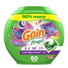 Gain Moonlight Breeze Laundry Detergent Pacs 60 Count Oxiboost Febreze Freshness New. Price: $22.39.