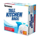 Ultrasac 13 Gallon 0.6 Mil Tall Kitchen Bags With Twist Ties - 24 X 27 Pack... New. Price: $25.68.
