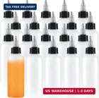Uyuxxu 20 Pack 4OZ Boston Squeeze Bottles,clear Dispensing With Twist New. Price: $15.28.