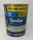 Similac 360 Total Care W/ 5 Hmo's Non-gmo Infantformula Powder 30.8OZ Exp 07/27 New. Price: $47.99.