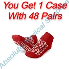 *48-PACKS* Medline Double Tread Fall Prevention Red Slippers MDT211218R New. Price: $74.99.