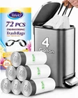 Teivio 4 Gallon Small Drawstring Trash Bags, 1 Count (pack Of 72), White New. Price: $15.99.