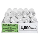 Trash Bags 12-16 Gallon 4000 Count High Density Clear Aluf Plastics Pack New. Price: $209.99.