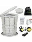Xl Portable Toilet 16'' Tall Folding Camp Potty With Lid, Lightweight Trave... New. Price: $59.99.
