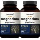 Pack Of 500MG Pure Magnesium Glycinate Fat Soluble Vitamin 240CAP Naturebell New. Price: $49.58.