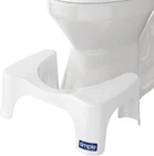 Squatty Potty Simple Curve Bathroom Toilet Stool 7" White New. Price: $35.97.