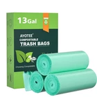 Ayotee Compostable Trash Bags 13 Gallon Tall Count (pack Of 45), Green New. Price: $21.64.