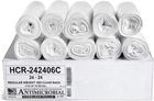 Aluf Plastics Gallon Clear Trash Bags 1000 Count High Density 6 Micron New. Price: $41.53.
