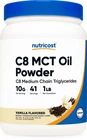 Nutricost C8 Mct Oil Powder 1LB (16OZ) Vanilla Flavor - 95% Cmt New. Price: $26.95.