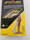 Futuro 71033 Open Toe & Heel Knee Highs Firm 20-30 Mmhg Medium ( Stocking ) New. Price: $10.00.