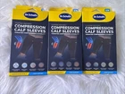 3 Dr. Scholl Copper-infused Compression Calf Sleeves, Level 1 Sz S/m Black New. Price: $39.99.