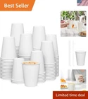 12 Oz. 300 Count Disposable White Paper Cups, Hot Coffee Eco-friendl... New. Price: $59.98.
