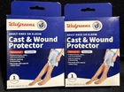 2 Walgreens Cast & Protector Adult Knee Below Waterproof Protects Wounds New. Price: $14.00.