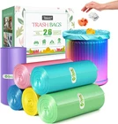 2.6 GALLON/330PCS Strong Trash Bags Colorful Clear Garbage By Teivio, Bathr New. Price: $25.95.