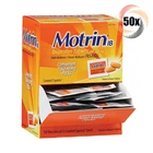 Full Box 50X Packets Motrin Ibuprofen Pain Reliever ( 2 Tablets Per ) New. Price: $36.31.