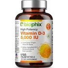 Biophix Vitamin D-3 5000 Iu 120 Softgels Olive Oil New. Price: $16.78.