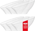 54 Oz Clear Plastic Serving Bowls (12 Pack) - Angled Disposable Fo New. Price: $40.99.