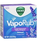 Vicks Vaporub Cough Suppressant Topical Analgesic Ointment Lavender 1.76 Oz New. Price: $8.99.
