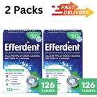 ( Pack) Efferdent Denture & Retainer Cleaner Tablets, Mint, 126 Count. New. Price: $10.30.