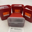 Medegen Medical 2 Gallon Sharps Container, Red, Flat Lid, 4 Pk New Free Shipping. Price: $36.00.